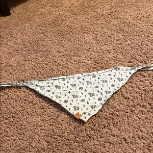 The Foggy Dog Floral Bandana - White and Green